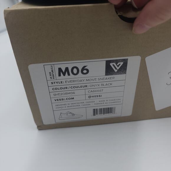 Vessi Everyday Move Sneaker in Onyx Black Size 6 main image 8